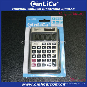 8 digit mini pocket calculator with solar power SL-500P